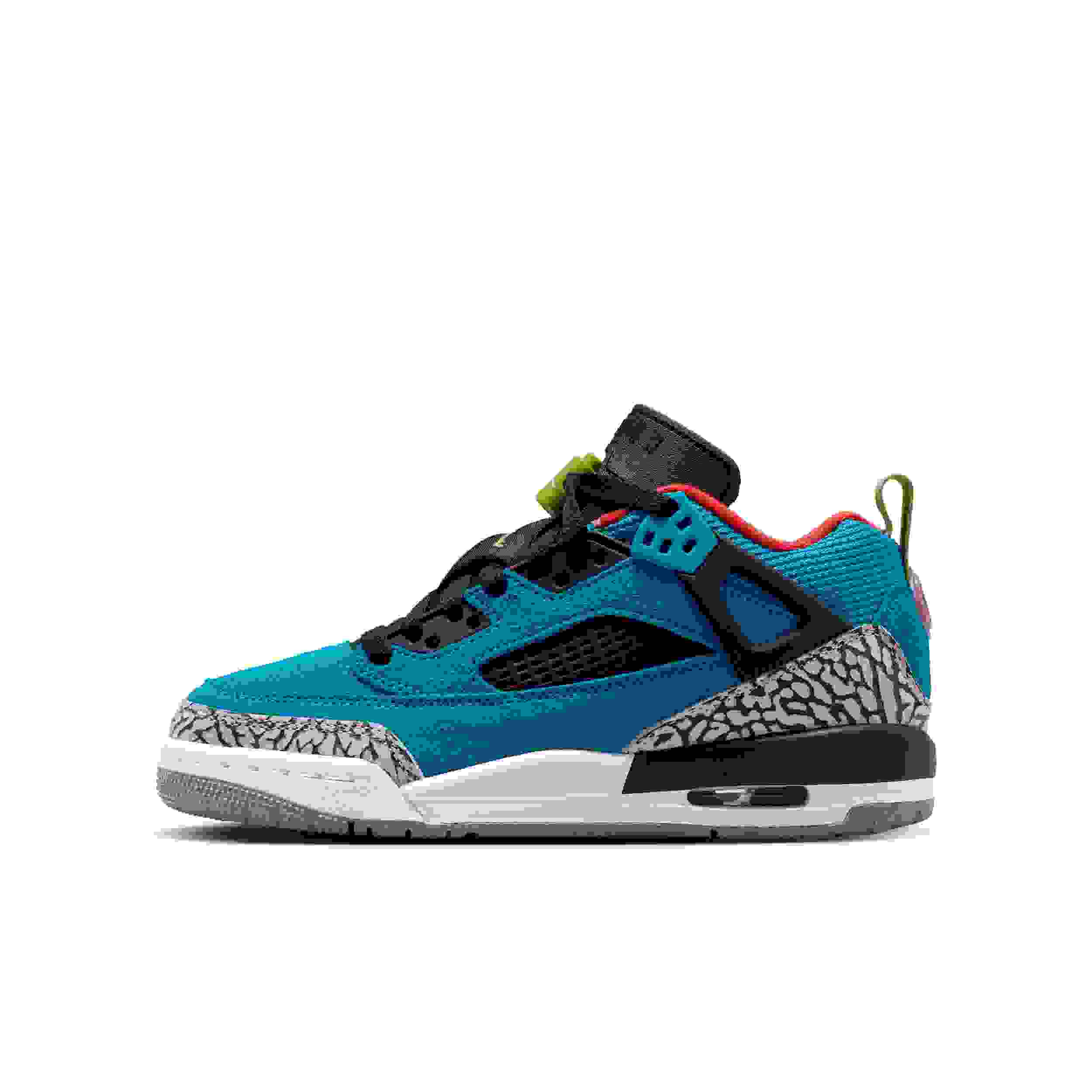 Jordan Spizike Low Grade School Boys' "Neo Turquoise/Light Crimson/Cosmic Fuchsia/Vivid Green" Shoe